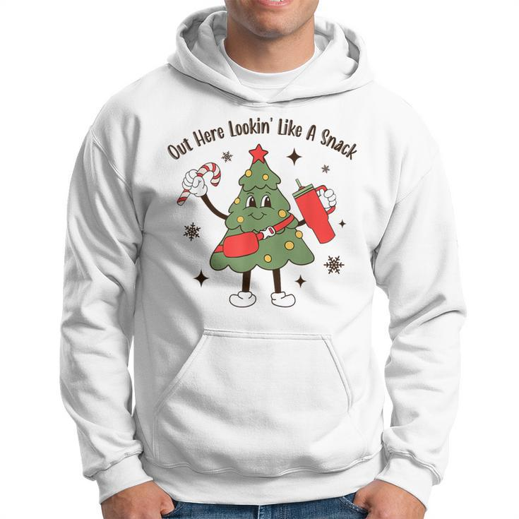 Out Here Lookin' Like A Snack Tumbler Boojee Christmas Tree Hoodie