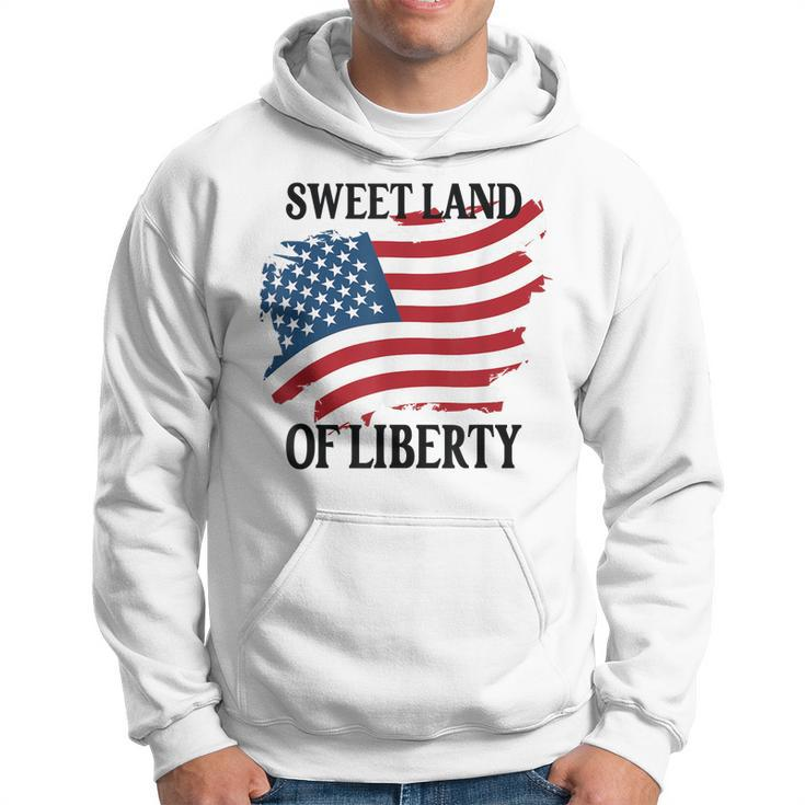 Memorial Day Sweet Land Of Liberty American Flag Hoodie