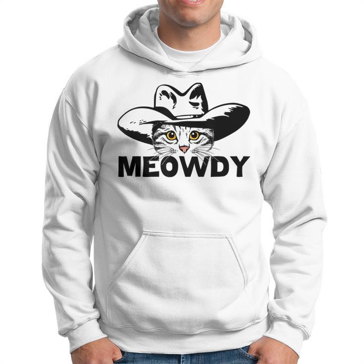 Meowdy Funny Mashup Between Meow And Howdy Cat Meme  Hoodie