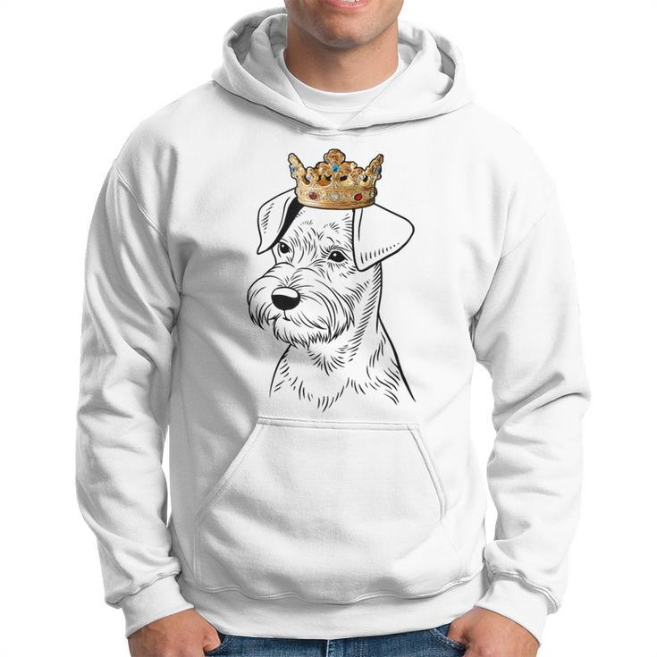 Miniature Schnauzer Dog Wearing Crown Hoodie