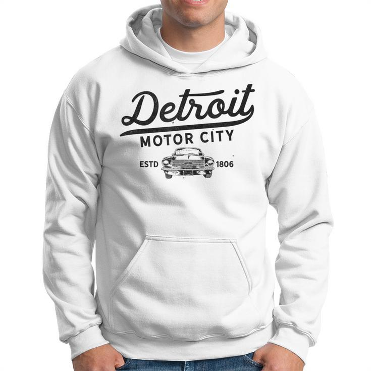 Motor City Muscle Car Detroit Novelty Gift Hoodie