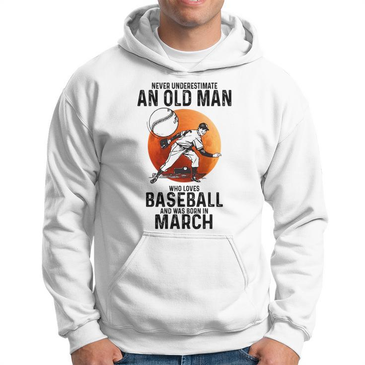 Never Underestimate An Old Man Who Loves Baseball April Hoodie