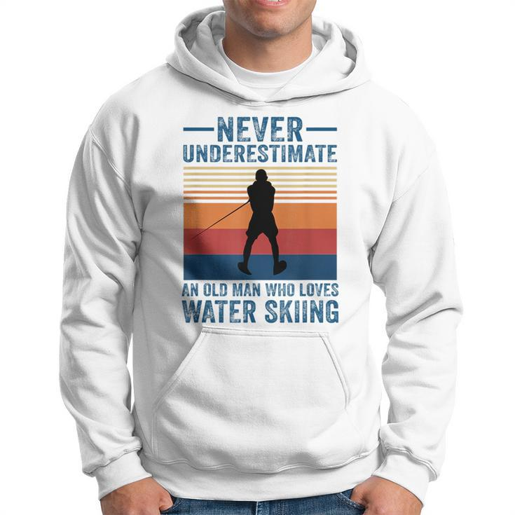 Never Underestimate An Old Man Who Loves Water Skiing Sport Hoodie