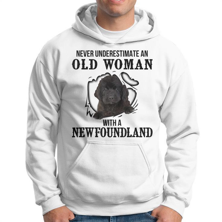 Never Underestimate An Old Woman With A Newfoundland Hoodie