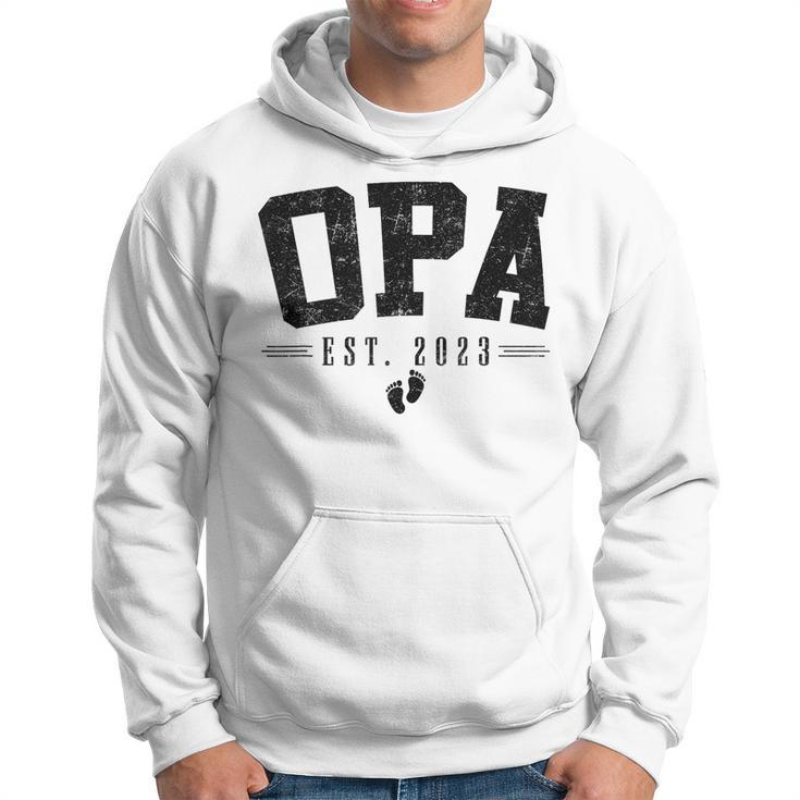 Opa Est 2023 Opa To Be Gifts New Opa Fathers Day  Hoodie
