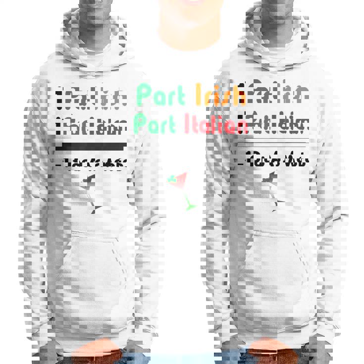 Part Irish Part Italian Ancestry Funny Math Meme Heritage Hoodie