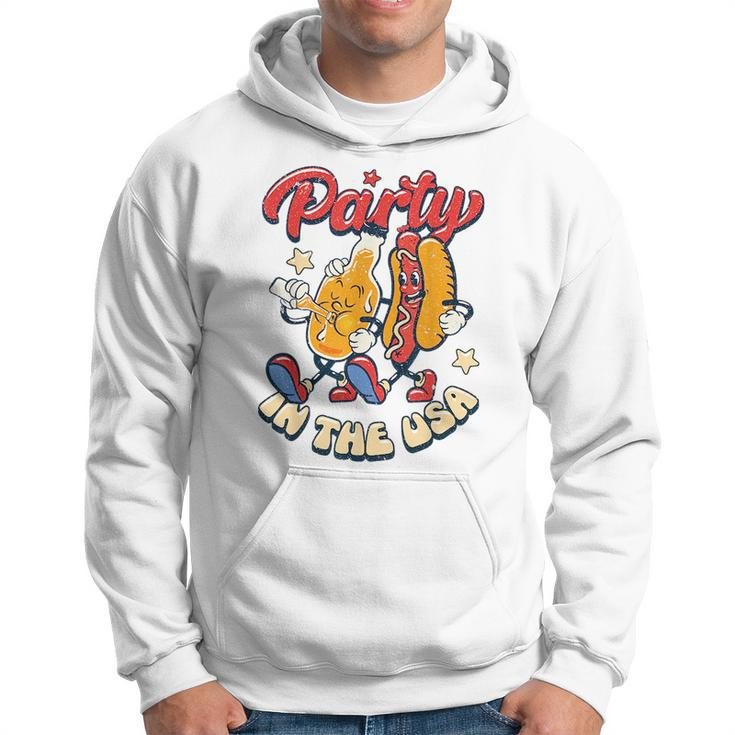 Party In The Usa 4Th Of July Independence Day Usa Groovy  Hoodie