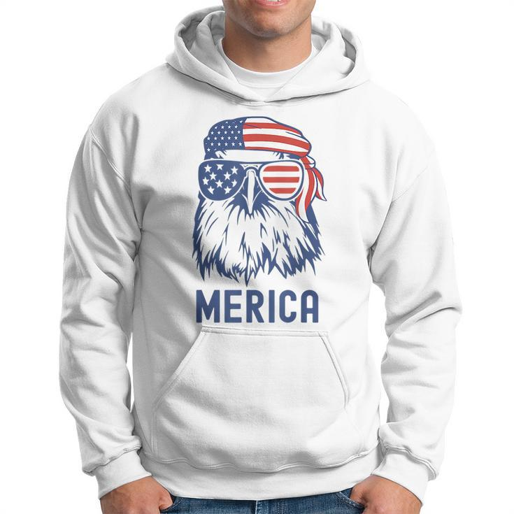 Patriotic Eagle Merica 4Th Of July Sunglasses American Flag  Hoodie