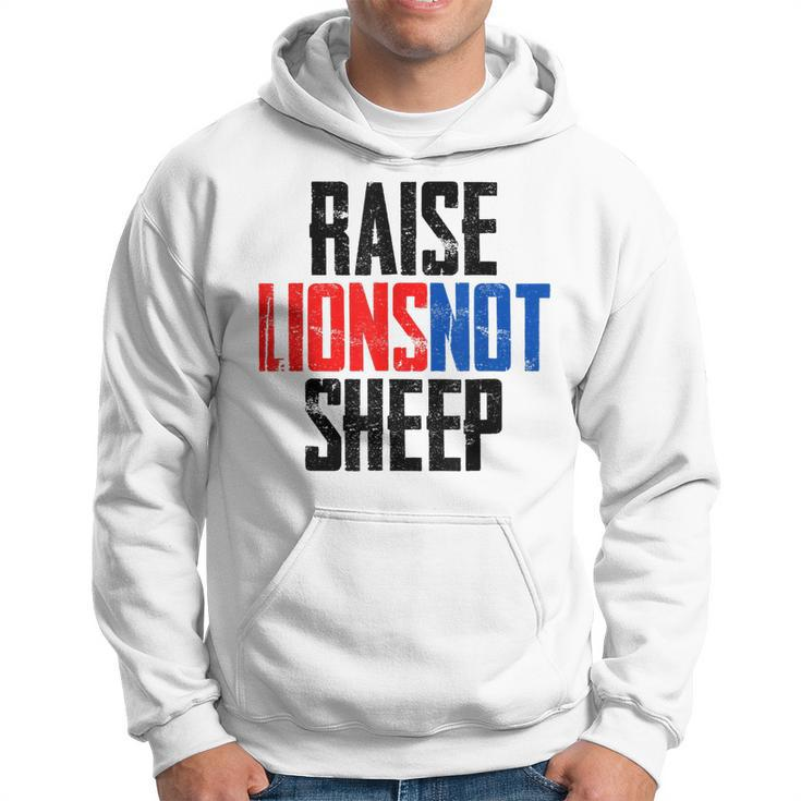 Raise Lions Not Sheep Distressed Patriot Party 1776  Hoodie