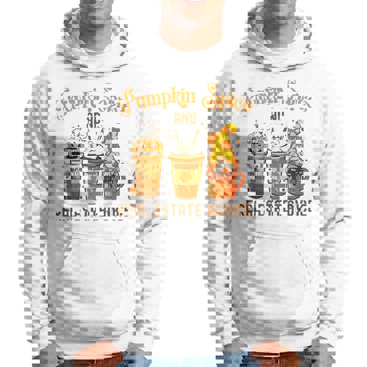 Real Estate Halloween Pumpkin Spice And Real Estate Advice Hoodie