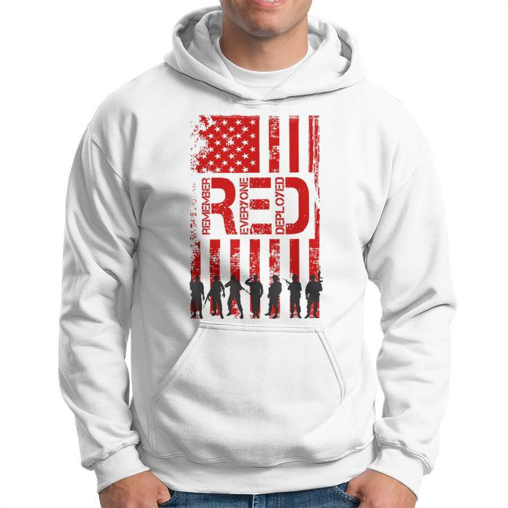 Red Friday Remember Everyone Deployed Usa Flag 4Th Of July  Hoodie