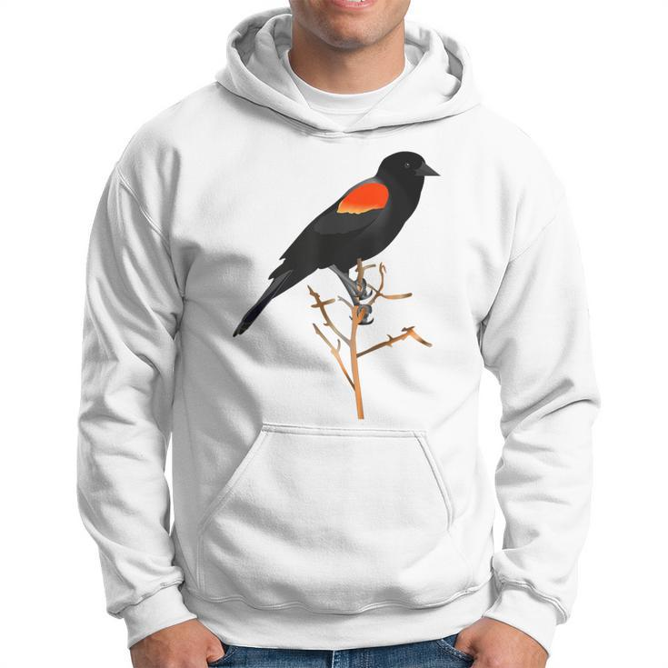 Red-Winged Blackbird For Birdwatchers Hoodie