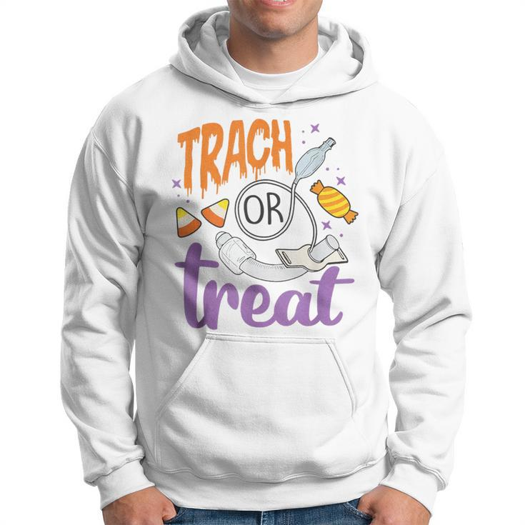 Respiratory Therapist Halloween Trach Or Treat Pulmonary Hoodie