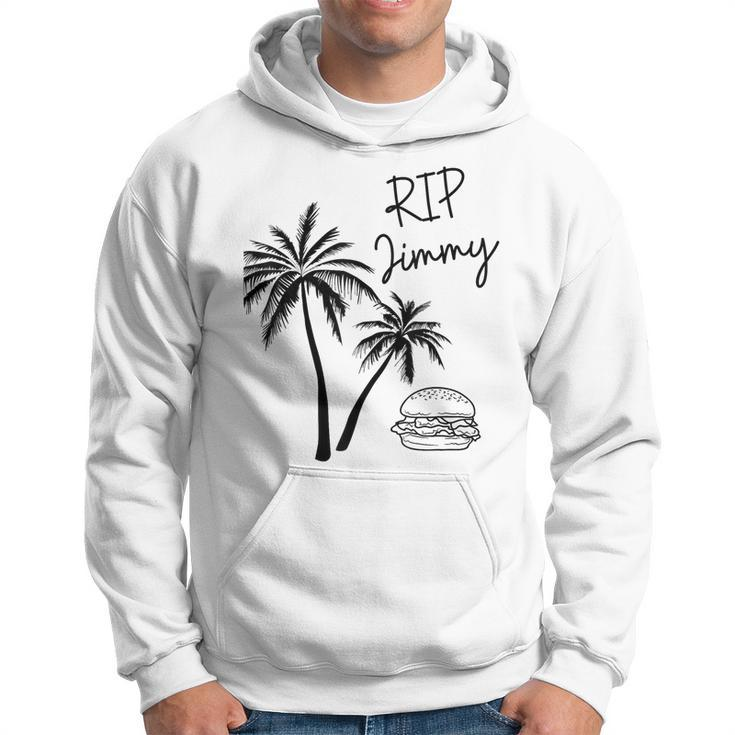 Rest In Peace Jimmy Cheeseburger Palm Trees Hoodie