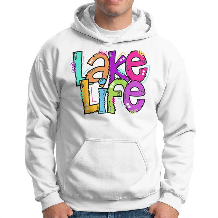 Retro Lake Life Apparel Lake Lover Gifts Travel Adventure Hoodie