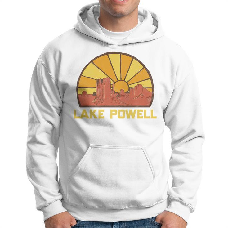 Retro Lake Powell Sun Vintage Graphic Hoodie