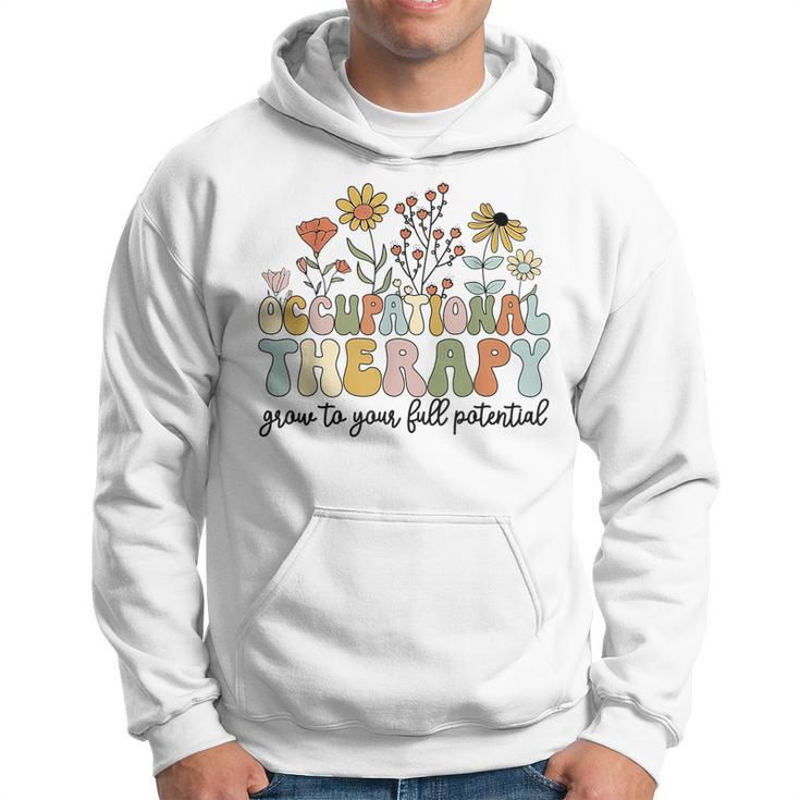 Retro Occupational Therapy  Occupational Therapist Ot  Therapist Funny Gifts Hoodie