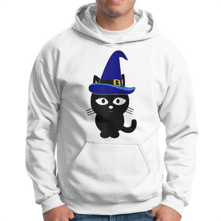 Scary Halloween Black Cats Wizard Witch Kitty Cat  Hoodie