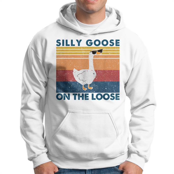 Silly Goose On The Loose Funny Saying Goose University Funny Hoodie