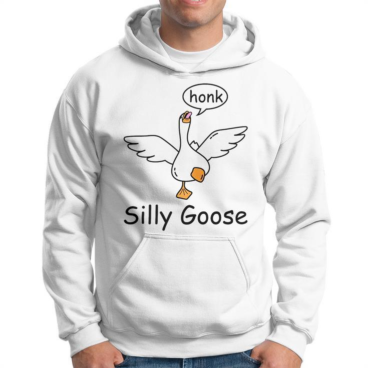 Silly Goose On The Loose Funny Saying Honk Goose University   Hoodie