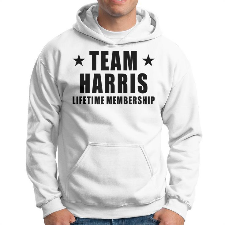 Team Harris Lifetime Membership Funny Family Last Name Hoodie