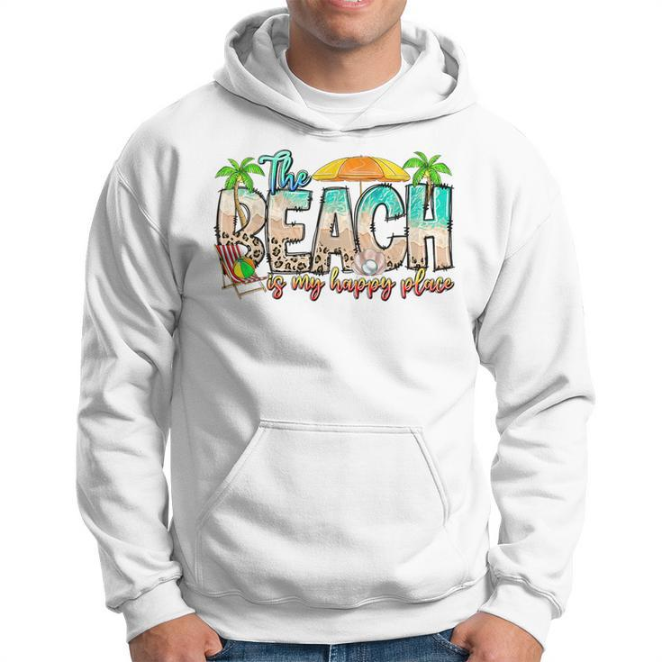 The Beach Is My Happy Place Vacation Summer  Vacation Funny Gifts Hoodie