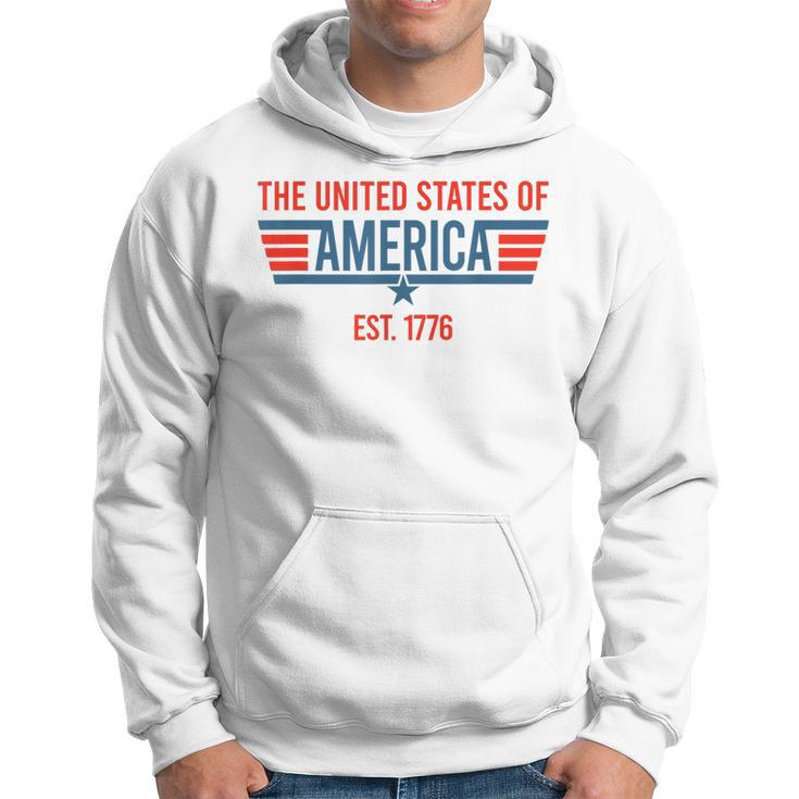 The United States Of America Est July 4Th 1776 Patriotic Usa  Hoodie