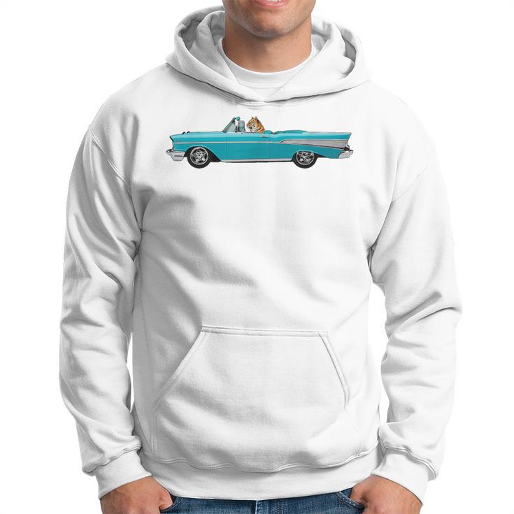 Tiger In A Convertible Classic Car Funny Hoodie