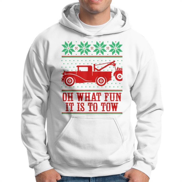 Tow Truck Driver Christmas -Oh What Fun It Is To Tow Hoodie