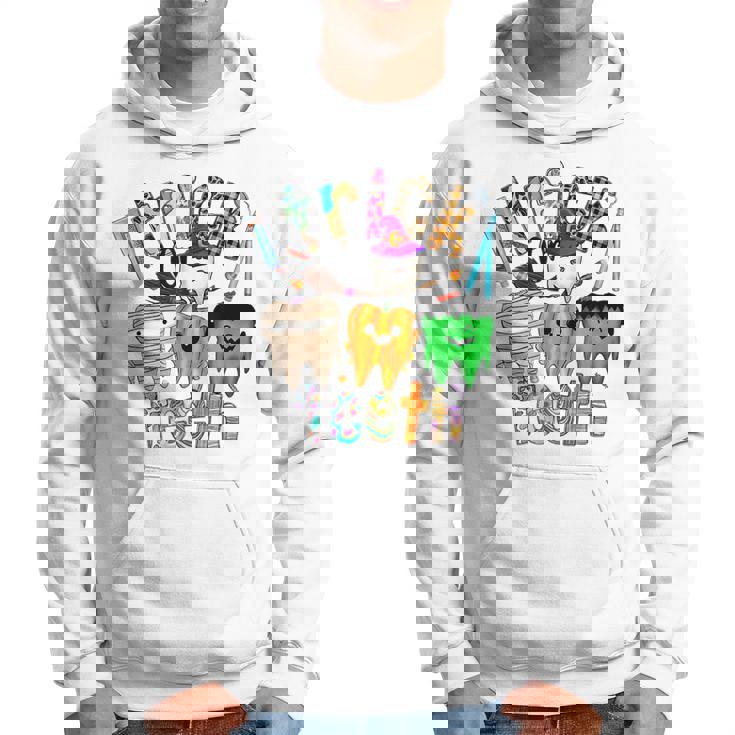 Trick Or Th Dental Squad Halloween Spooky Th Leopard  Hoodie