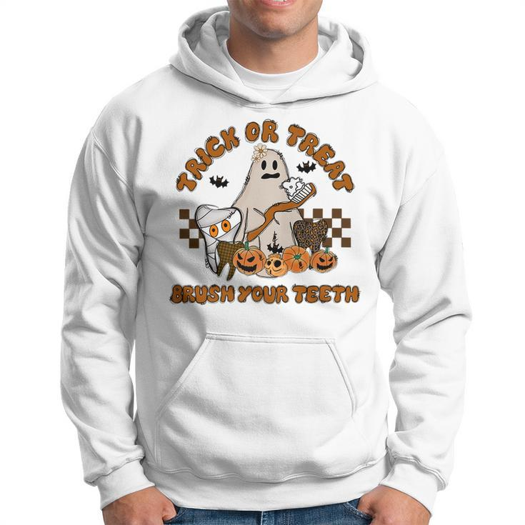 Trick Or Treat Brush Your Th Halloween Spooky Dentist   Hoodie