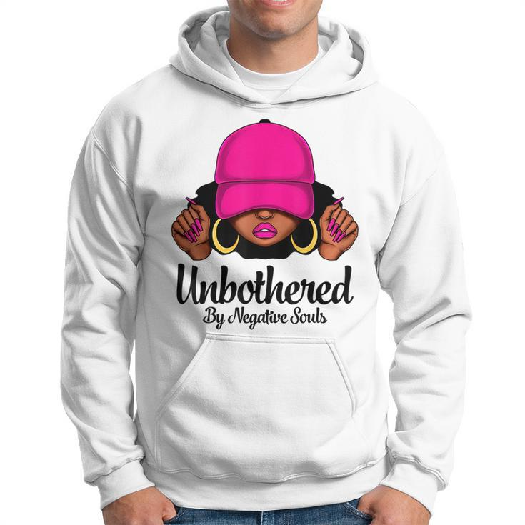 Unbothered Sassy Black Queen African American Afro Woman  Hoodie