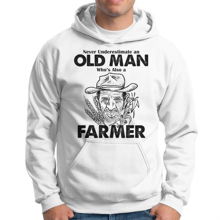 Never Underestimate A Farmer Farming Hoodie