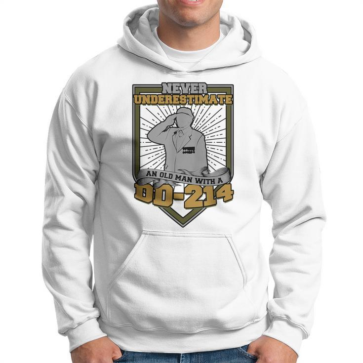 Never Underestimate An Old Man With A Dd-214 Air Force Hoodie