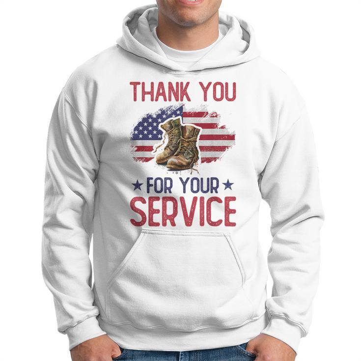 Veteran Thank You For Your Service Veteran's Day Usa Hoodie