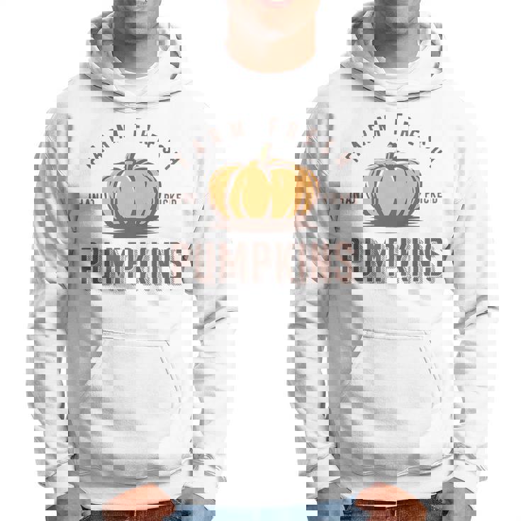 Vintage Fall Halloween Thanksgiving Fresh Farm Pumpkins Halloween Funny Gifts Hoodie