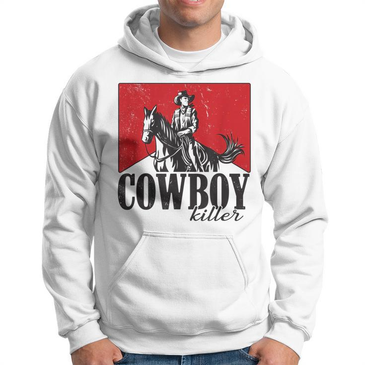 Vintage Punchy Cowboy Killers Wild Western Cowboy Gifts  Hoodie