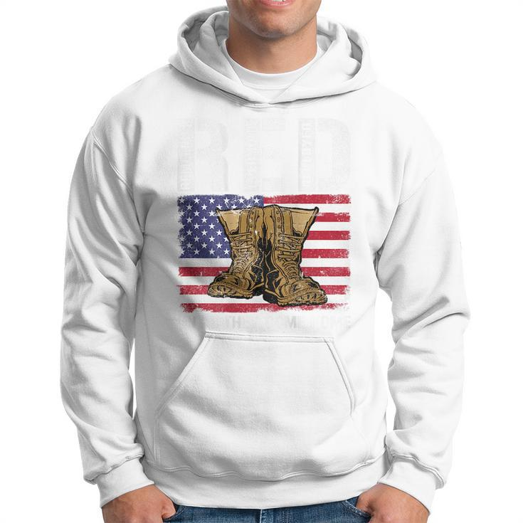 Vintage Red Friday Red Until The Come Home Usa American Flag  Hoodie