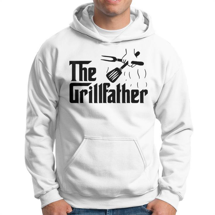 Vintage The Grillfather Funny Dad Bbq Grill Fathers Day  Hoodie