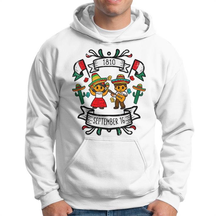 Viva Mexico September 16 1810 Mexican Independence Day Hoodie