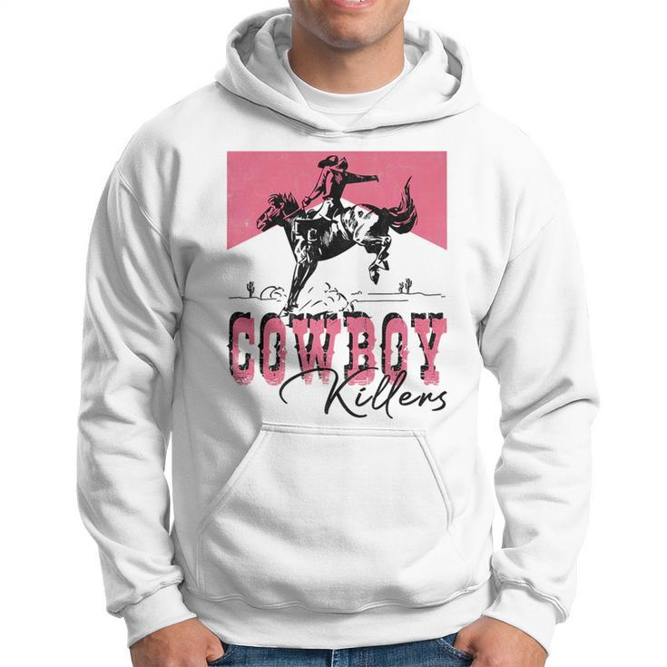Western Cowgirl Punchy Rodeo Cowboy Killers Cowboy Riding   Rodeo Funny Gifts Hoodie