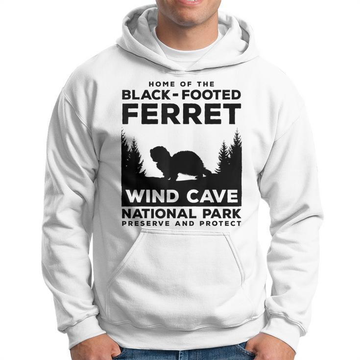Wind Cave National Park Endangered Black Footed Ferret Hoodie