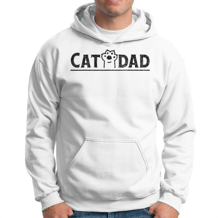 Worlds Best Cat Dad Ever Vintage Cat Dad Father Day Men Hoodie