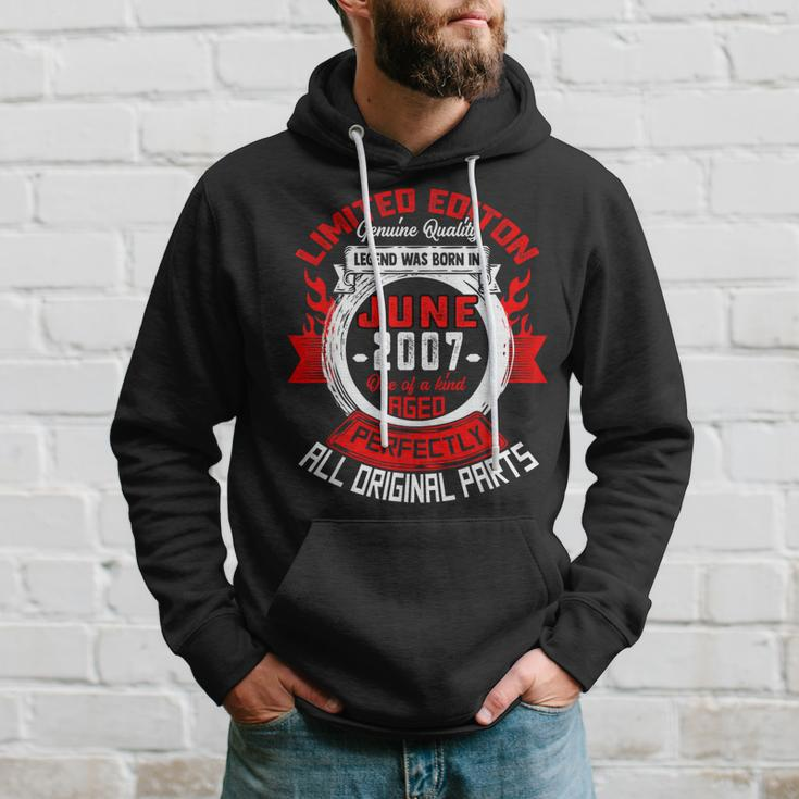 16Th Birthday Gift Legends Born In June 2007 16 Years Old Hoodie Gifts for Him