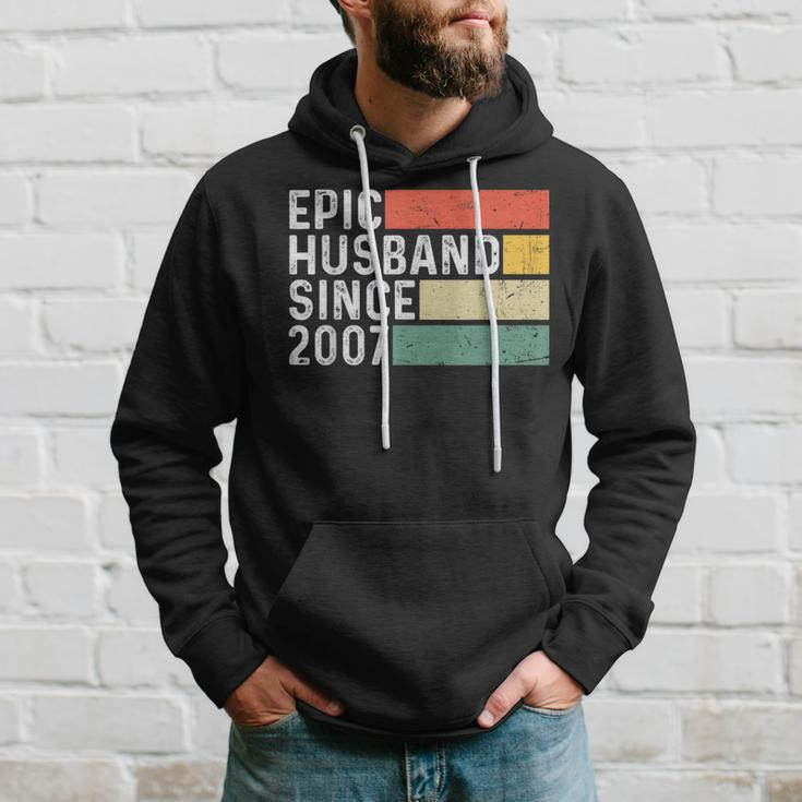 16Th Wedding Anniversary For Him - Epic Husband 2007 Gift Hoodie Gifts for Him