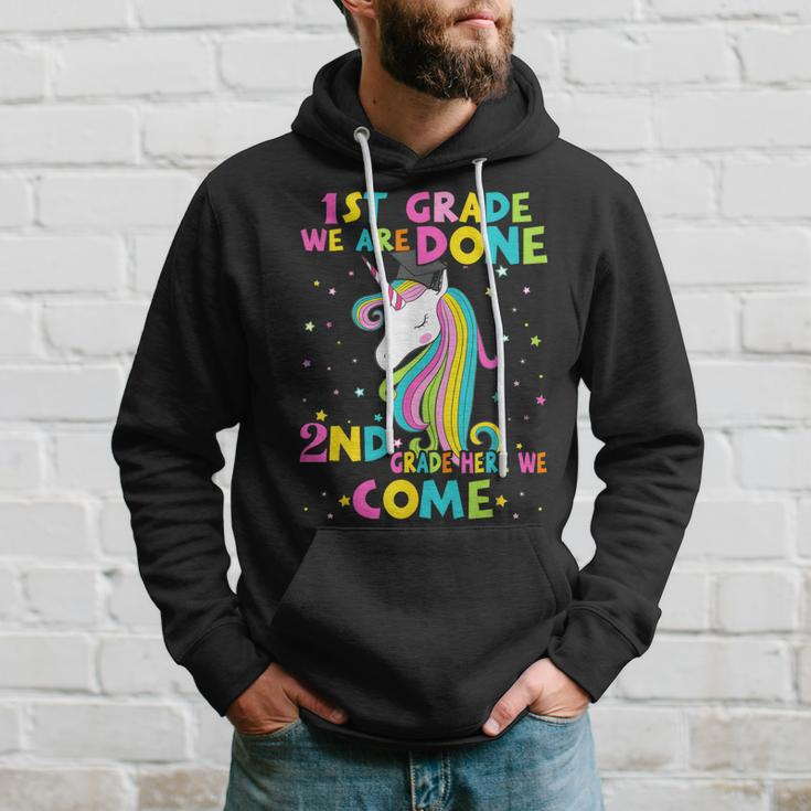 1St Grade Graduation Magical Unicorn 2Nd Grade Here We Come Hoodie Gifts for Him