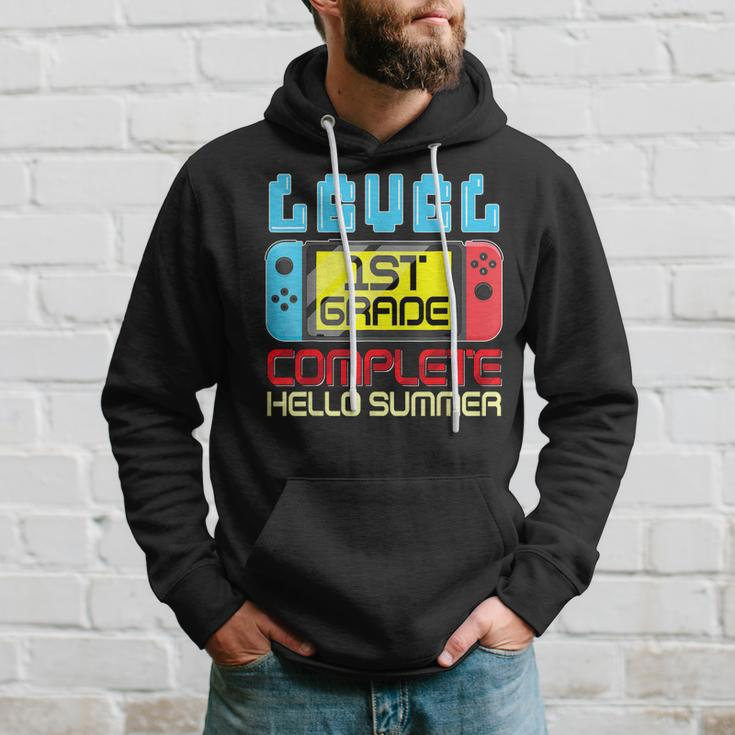 1St Grade Level Complete Gamer Last Day Of School Graduation Hoodie Gifts for Him