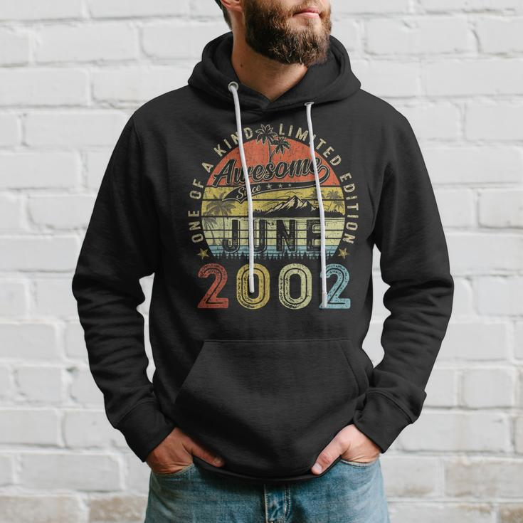 21 Year Old Awesome Since June 2002 21Th Birthday Hoodie Gifts for Him