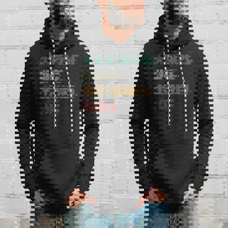 21 Years Old Awesome Since October 2002 21St Birthday Hoodie Gifts for Him