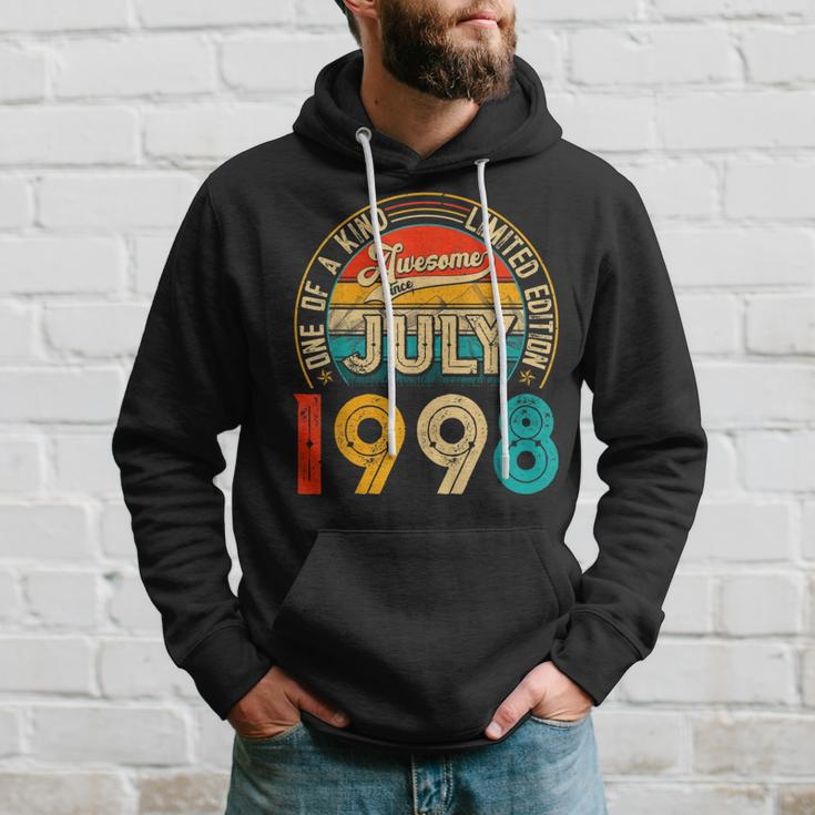23 Years Old Decoration Born In July 1998 23Rd Birthday Hoodie Gifts for Him